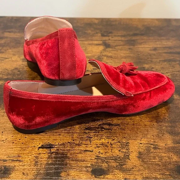 J Crew Marie Tassel Loafers in Velvet - Picture 8 of 10